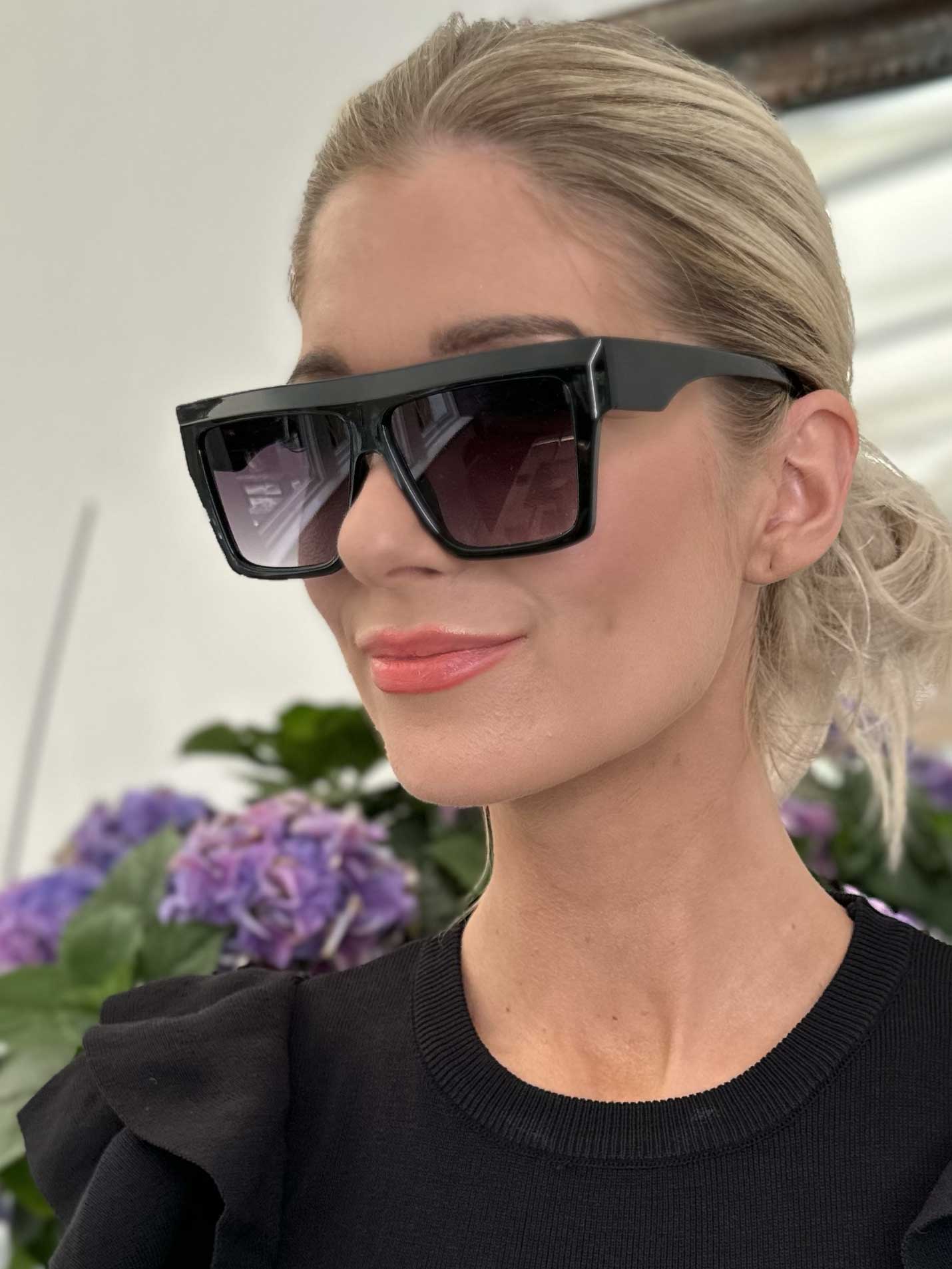 Odessa - Fyrkantiga solglasögon med platt topp